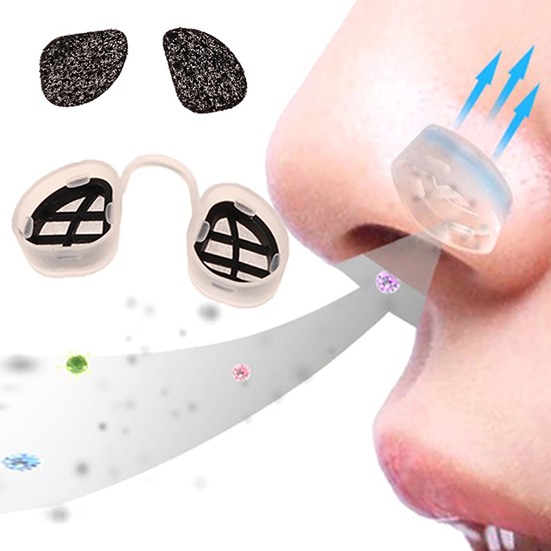 Anti Pollution Mask - Comfortabele neus-inzetstukken, onzichtbare neusfilters, anti-luchtvervuiling, pollenallergiemasker,