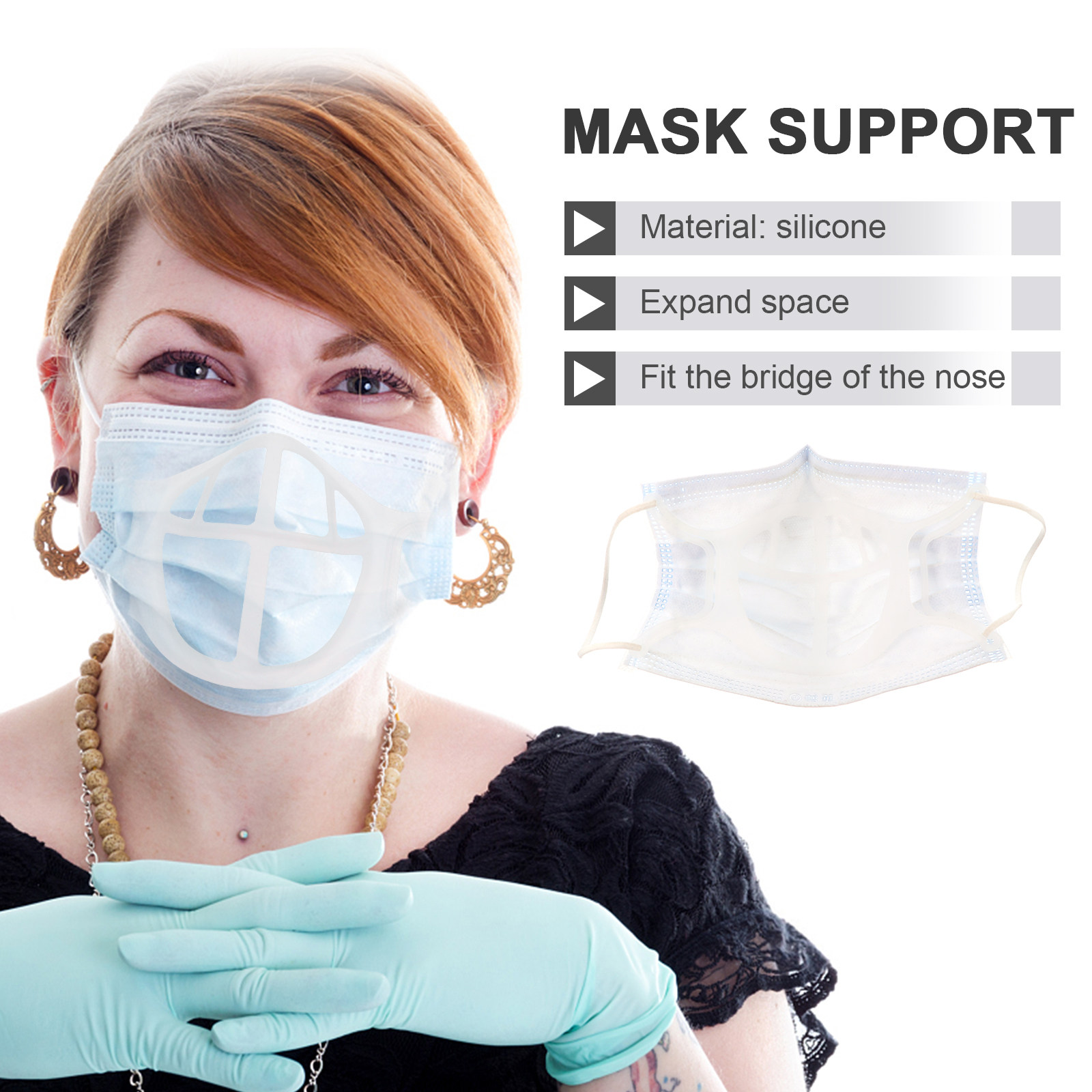 5 stuks maskerbeugel siliconen - Silicone Mask Bracket recensie en prijs
